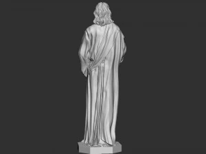 Jesus Sculpture 01 3D Print Model