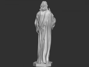 Jesus Sculpture 01 3D Print Model