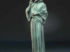 Jesus Sculpture 01 3D Print Model
