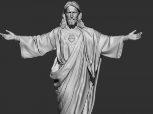 Jesus Sculpture 02 3D Print Model