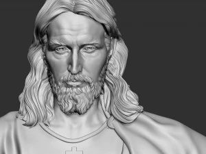 Jesus Sculpture 02 3D Print Model