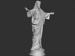 Jesus Sculpture 02 3D Print Model