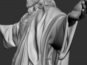 Jesus Sculpture 02 3D Print Model