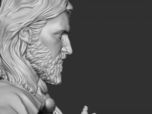 Jesus Sculpture 02 3D Print Model