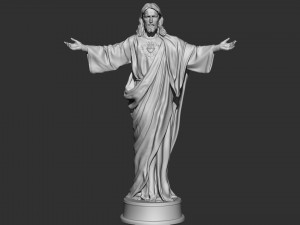 Jesus Sculpture 02 Modelo de Impressão 3D