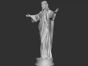 Jesus Sculpture 02 3D Print Model