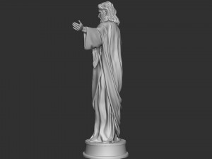 Jesus Sculpture 02 Modelo de Impressão 3D