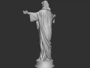 Jesus Sculpture 02 3D Print Model