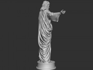 Jesus Sculpture 02 Modelo de Impressão 3D