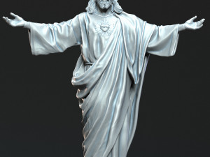 Jesus Sculpture 02 Modelo de Impressão 3D