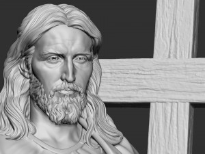 Jesus Sculpture 03 Modèles 3D en vedette