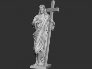 Jesus Sculpture 03 Modèles 3D en vedette