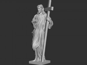 Jesus Sculpture 03 Modèles 3D en vedette