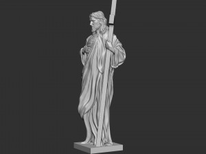 Jesus Sculpture 03 Modèles 3D en vedette