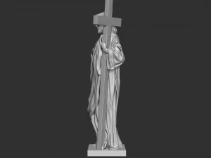Jesus Sculpture 03 3D Print Model
