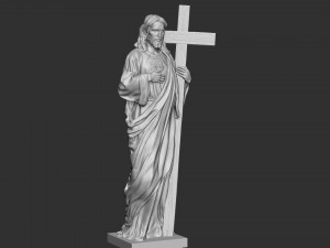 Jesus Sculpture 03 Modèles 3D en vedette