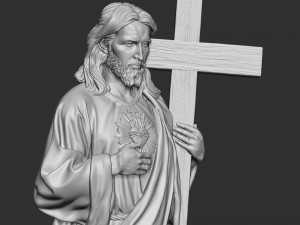 Jesus Sculpture 03 Modèles 3D en vedette