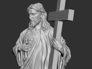 Jesus Sculpture 03 3D Print Model