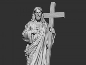 Jesus Sculpture 03 Modèles 3D en vedette
