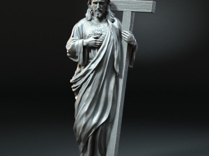 Jesus Sculpture 03 Modèles 3D en vedette