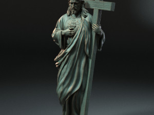 Jesus Sculpture 03 Modèles 3D en vedette