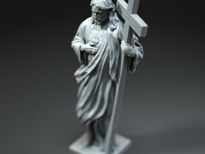 Jesus Sculpture 03 Modèles 3D en vedette
