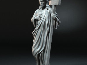 Jesus Sculpture 03 Modèles 3D en vedette
