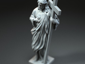 Jesus Sculpture 03 Modèles 3D en vedette