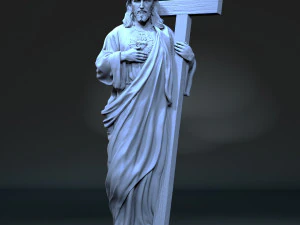Jesus Sculpture 03 3D Print Model