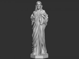 Jesus Sculpture 04 3D Принт Модель