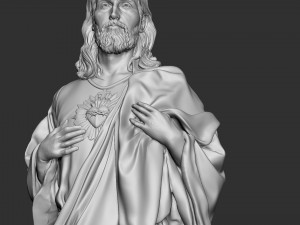 Jesus Sculpture 04 3D Принт Модель