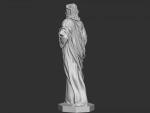 Jesus Sculpture 04 3D Print Model