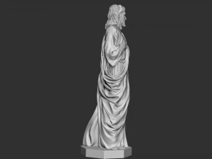 Jesus Sculpture 04 3D Print Model