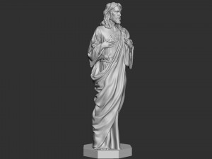 Jesus Sculpture 04 3D Принт Модель