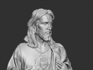 Jesus Sculpture 04 3D Print Model