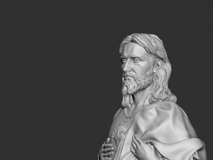 Jesus Sculpture 04 3D Print Model