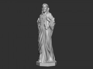 Jesus Sculpture 04 3D Принт Модель