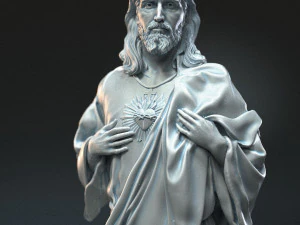 Jesus Sculpture 04 3D Print Model