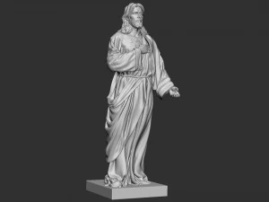 Jesus Sculpture 05 3D Print Model
