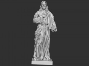 Jesus Sculpture 05 Modèles 3D en vedette