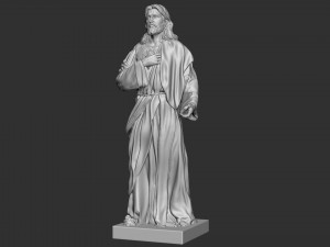 Jesus Sculpture 05 Modèles 3D en vedette