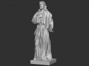 Jesus Sculpture 05 3D Print Model