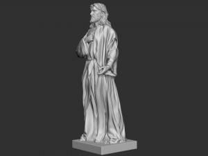Jesus Sculpture 05 Modèles 3D en vedette