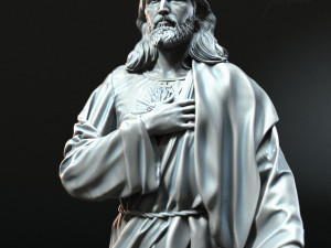 Jesus Sculpture 05 3D Print Model