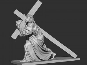 Jesus Sculpture 06 3D Print Model