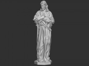 Jesus Sculpture 07 3D Print Model