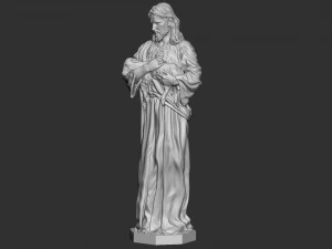 Jesus Sculpture 07 3D Print Model