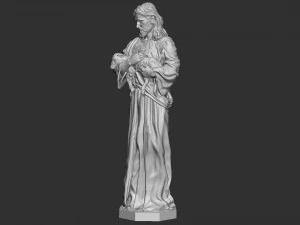 Jesus Sculpture 07 3D Print Model