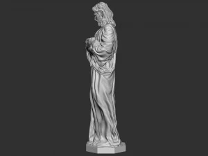 Jesus Sculpture 07 3D Print Model