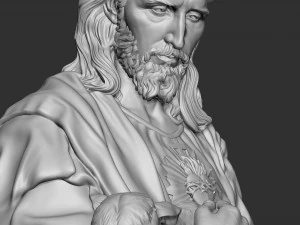 Jesus Sculpture 07 3D Print Model